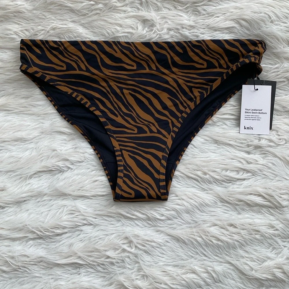 Knix | Tiger Stripe Leakproof Bikini Swim Bottom